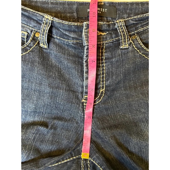 Nine West Jeans Ankle Zippers Size 8 Medium Wash Skinny - Picture 7 of 11